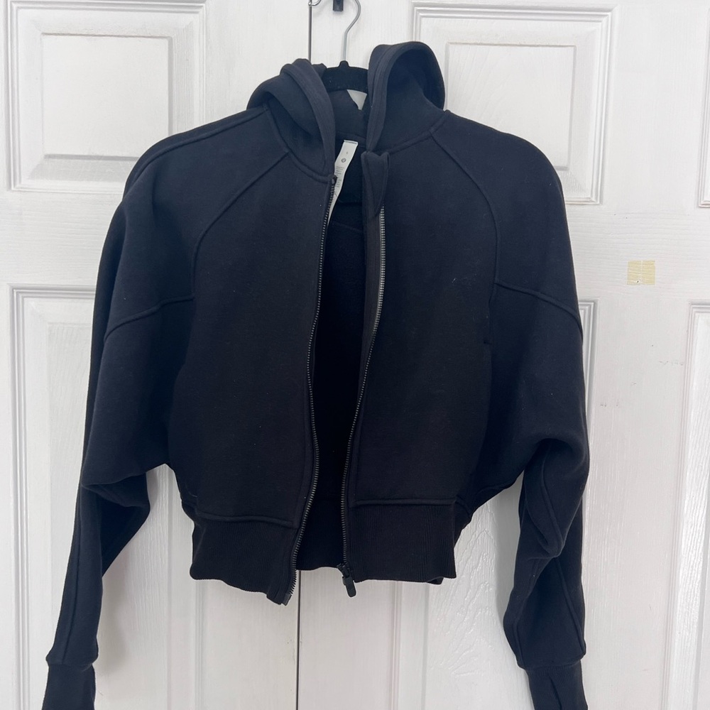 Lululemon Cropped Scuba Zip-Up with hood